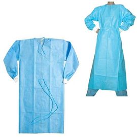 China Single Use Disposable Hospital Gowns Sterile / Non Sterile With Blue Color supplier